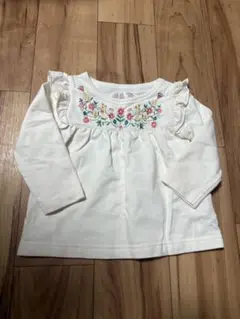 CLASSIC 花柄刺繍 長袖カットソー 80cm