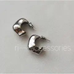 ニュアンスワイドピアス シルバー