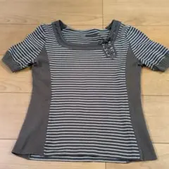 ヒロココシノ+RIKOスクエアネック Tシャツ
