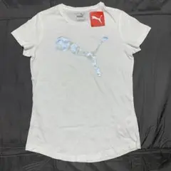 PUMA ホワイト Tシャツ Lサイズ