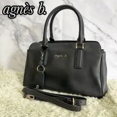 美品 アニエスベー サフィアーノレザー ショルダーバック