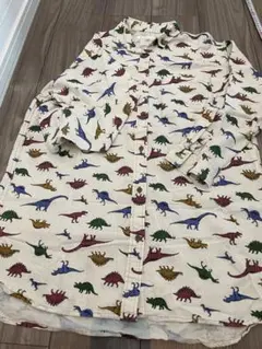 ⭐️古着⭐️恐竜柄ネルシャツ Mサイズ 100%コットン