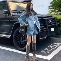 春のデニムセットアップ♡女子会や普段着に最適