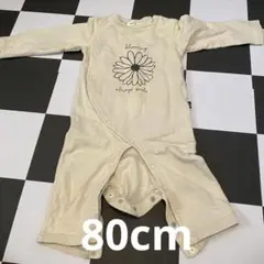 birthday party 花柄ロンパース 80