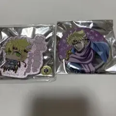 【新品】JOJOWORLD3 シーザー グリッター缶バッジアクリルバッジセット