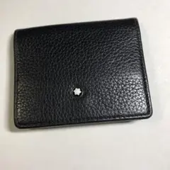 12196 モンブラン Montblanc ブラックレザー コインケース