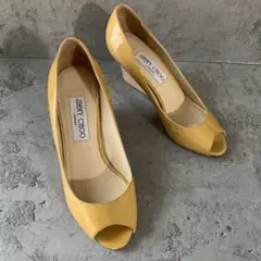 【訳あり】JIMMY CHOO ジミーチュウ パンプス オープントゥ 34