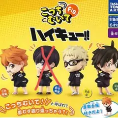 ガチャガチャ　こっちむいてFig. ハイキュー　３点