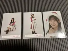 【櫻坂46 幸坂茉莉乃】生写真　2024年　クリスマス　サンタ衣装　3点セット
