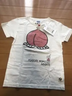 新品 ラゲッドワークス キッズ Tシャツ ホワイト 白 コットン みかん もも