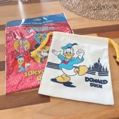 東京ディズニーリゾート ドナルド 巾着袋