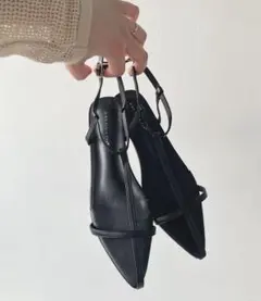 AS KNOW AS plus アンクルストラップサンダル