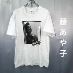古着　90s USA製　anvil 藤あや子　演歌　歌手　シングル　フォト