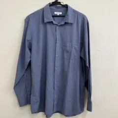 グローバルワーク 長袖シャツ XL ライトブルー レーヨン混