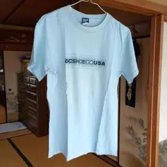 【90年代】DC SHOE USA 90's ライトブルー Tシャツ S