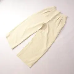 美品 FOXEY フォクシー ワイドパンツ ガウチョパンツ オフホワイト