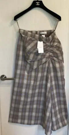 定価8800円タグ付き✳️moussy 個性的な　ギャザーチェックスカート
