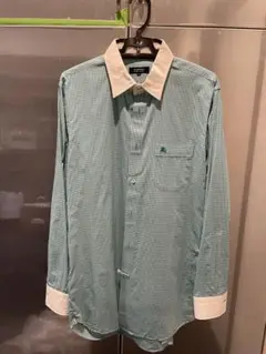 Burberry blacklabel ギンガムチェックシャツ