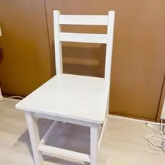 白椅子①チェア ダイニングチェア　ホワイト