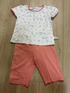 コットン ベビーパジャマ 100cm ピンク