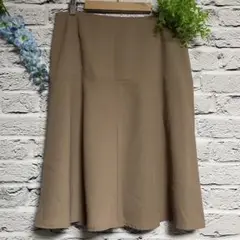 【超美品】トランスワーク 膝丈スカート ベージュ 4L 大きいサイズ