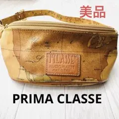 【美品】プリマクラッセ 地図柄 ウエストポーチ ボディバッグ PRIMA CLASSE プリマクラッセ 地図柄 ボディバッグ バッグ