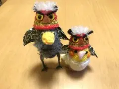インコちゃん用獅子舞ちゃん帽子(グリーンマント)