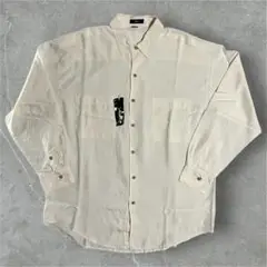 Phiz 90s シルク 長袖シャツ デッドストック アイボリー ホワイト