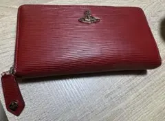 ヴィヴィアンウエストウッド 長財布ラウンドジップ レッド