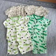 半袖ロンパース　4枚セット　80サイズ