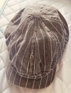 デニムストライプキャップ