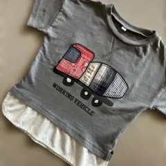 トラック刺繍入りTシャツ（90cm）