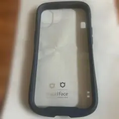 iFace Reflection iPhone13用ケース 透明 紺