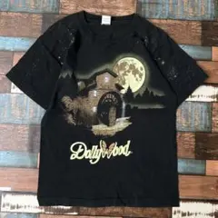 90S ヴィンテージ　USA製　シングルステッチ　メンズ　半袖tシャツ　黒