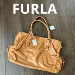 FURLA フルラ ハンドバッグ 本革 レディース オレンジ