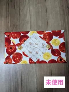 【未使用】ティッシュボックスカバー リンゴ レモン