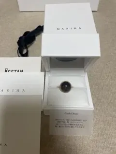 1/6(金)迄お値下♪マリハ♢リング グレームーンストーン K18♢検ポメラート