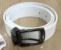 マンシング ベルト ホワイト 合皮　Ｆ105cm 5穴