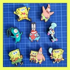 スポンジボブクロックスジビッツ８点