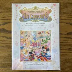 ディズニー40周年　クリアファイル　ドリームゴーラウンド　インコンサート