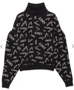 randomly eimyジャガードニット ブラック