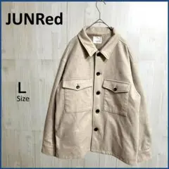 【美品】 JUNRed エアリーストレッチフラノCPOブルゾン