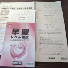 2024年9月実施　早慶レベル模試 　理系　河合塾