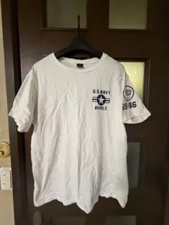 AVIREX U.S.NAVY Tシャツ Lサイズ ホワイト