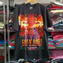 ガンズアンドローゼズ 両面プリント バンドＴシャツ XL