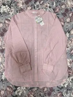 ESSEME エシーム♡ストライプ　シャツ　ブラウス　新品未使用　フリル　ピンク