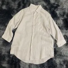 美品　ジャーナルスタンダード　リネン　シャツ　七分袖　M メンズ