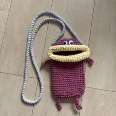 【ハンドメイド】リトルモンスタースマホショルダー