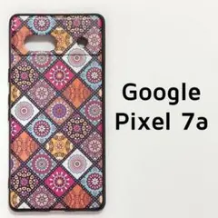 Pixel 7a カバー カラフル タイル エスニック