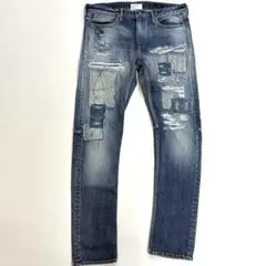 TAVERNITI SO JEANS デニムパンツ リペア加工 サイズ33